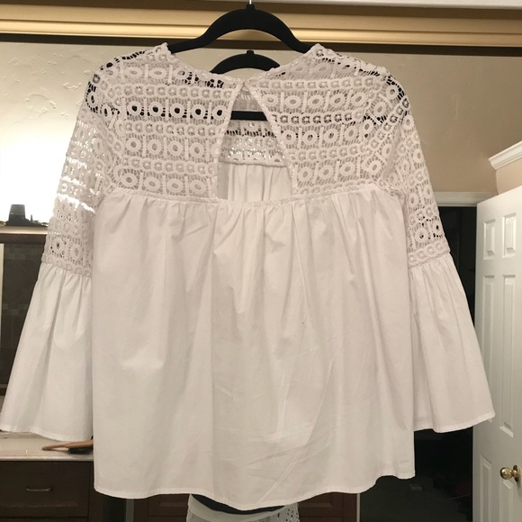 White Endless Rose Blouse - Picture 3 of 5